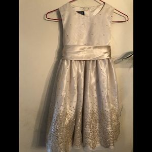 Girls LOVE Satin and beaded Formal Dress